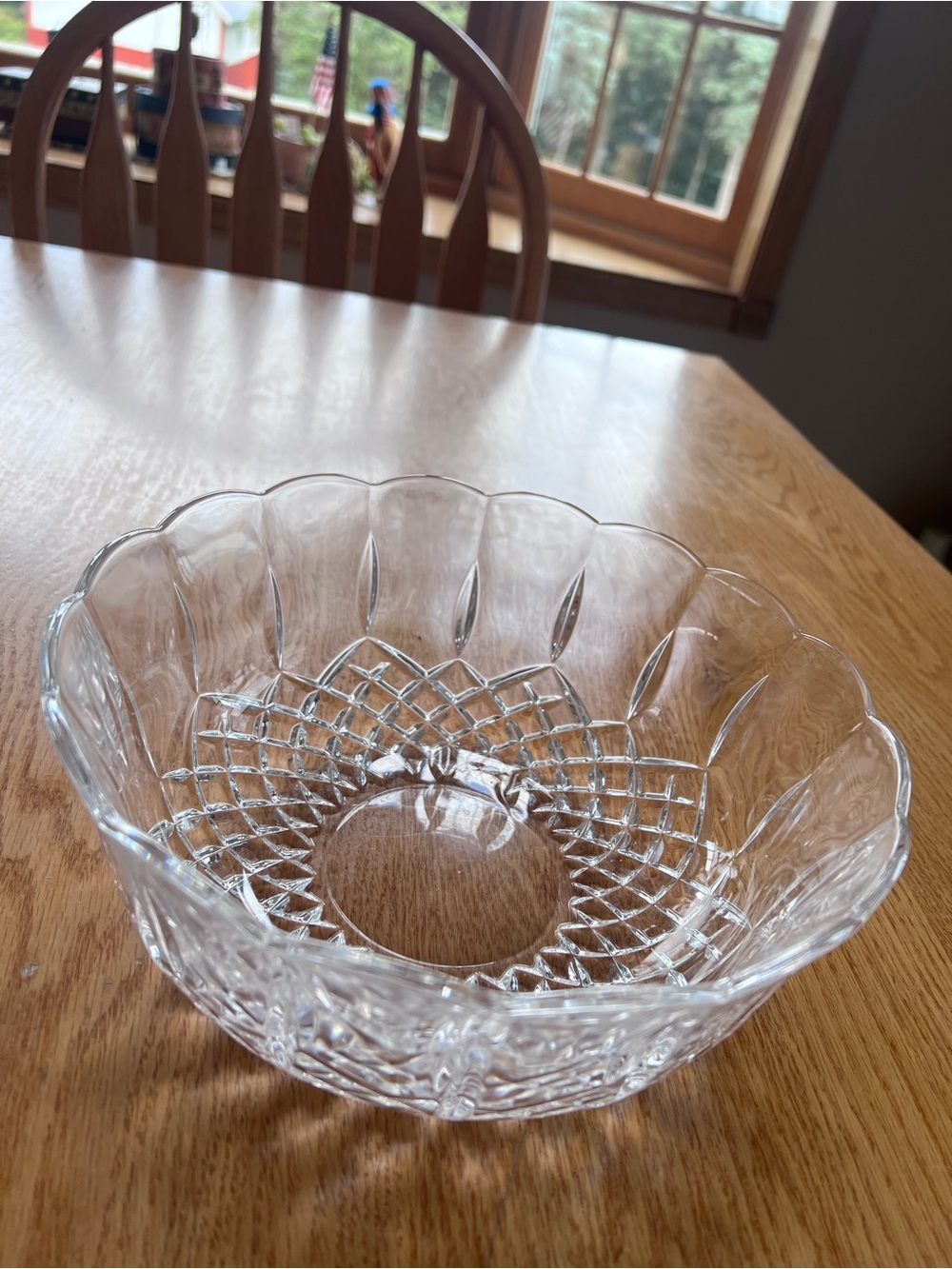 Vintage Royal Crystal Rock Opera pattern 9 inch round serving bowl made in Italy